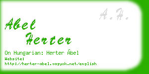 abel herter business card