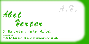 abel herter business card